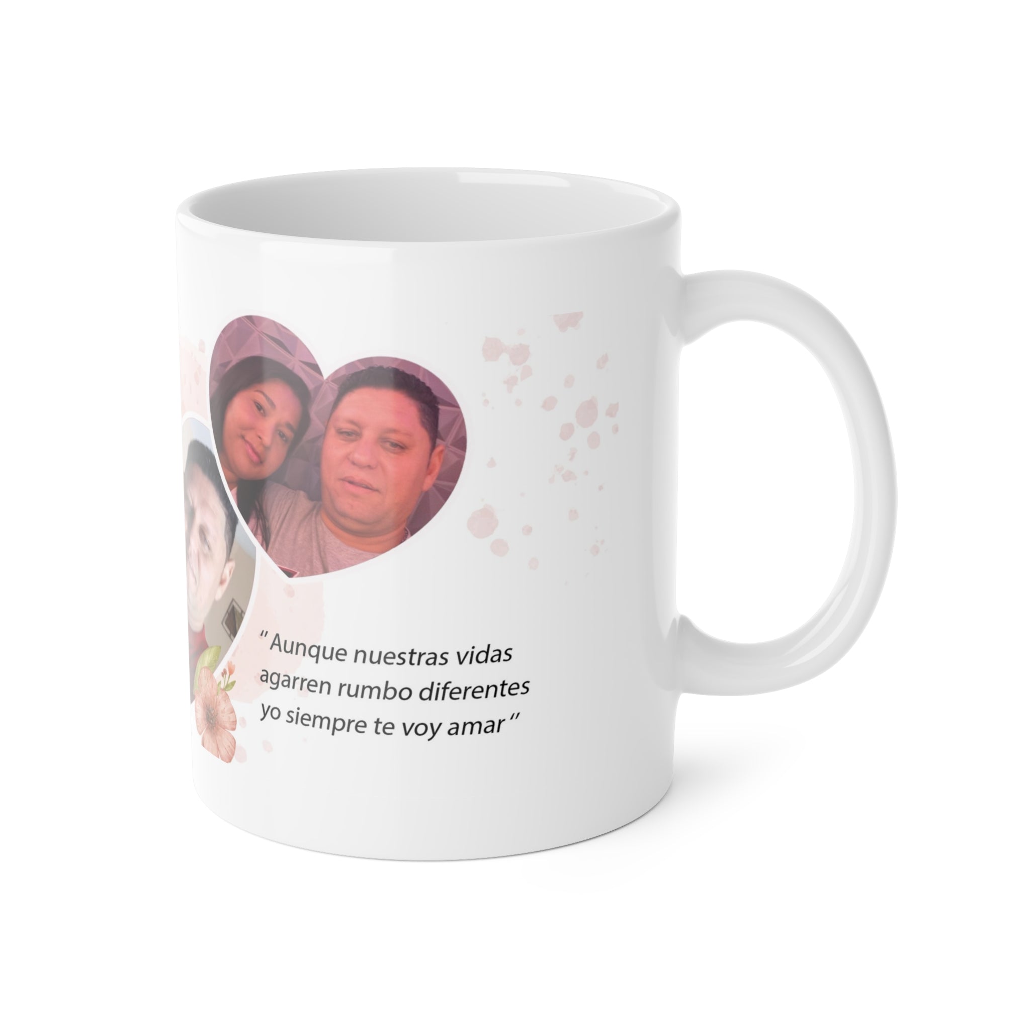 Te Amo Mi Vida Photo Mug — Personalized Romantic Ceramic Coffee Cup